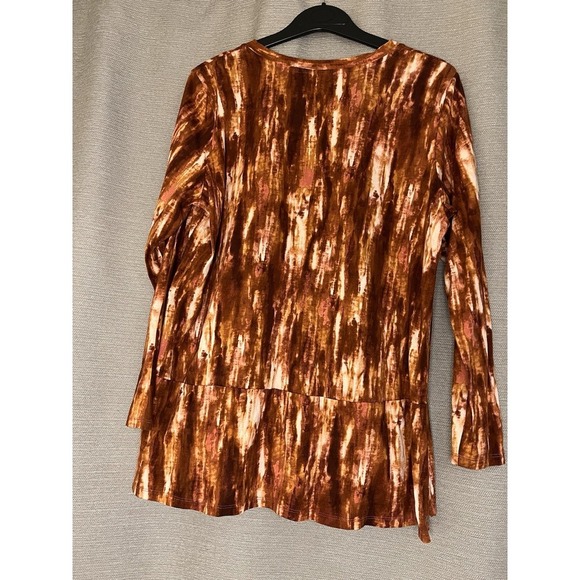 LOGO by Lori Goldstein Water Color  Button Down Blouse - Picture 5 of 11